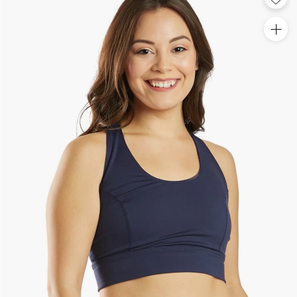 Free People Movement  Light Synergy Yoga Crop Top M Navy Blue